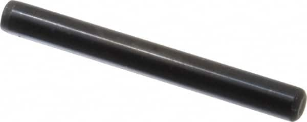 Holo-Krome - 1/4" Diam x 2-1/4" Pin Length Grade 8 Alloy Steel Standard Dowel Pin - Black Luster Finish, C 47-58 & C 60 (Surface) Hardness, 1 Beveled & 1 Rounded End - Americas Industrial Supply