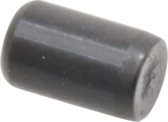 Holo-Krome - 5/16" Diam x 1/2" Pin Length Grade 8 Alloy Steel Standard Dowel Pin - Black Luster Finish, C 47-58 & C 60 (Surface) Hardness, 1 Beveled & 1 Rounded End - Americas Industrial Supply