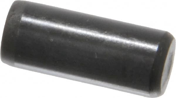 Holo-Krome - 5/16" Diam x 3/4" Pin Length Grade 8 Alloy Steel Standard Dowel Pin - Black Luster Finish, C 47-58 & C 60 (Surface) Hardness, 1 Beveled & 1 Rounded End - Americas Industrial Supply