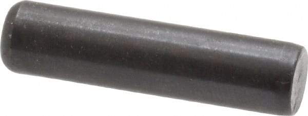 Holo-Krome - 5/16" Diam x 1-1/4" Pin Length Grade 8 Alloy Steel Standard Dowel Pin - Black Luster Finish, C 47-58 & C 60 (Surface) Hardness, 1 Beveled & 1 Rounded End - Americas Industrial Supply