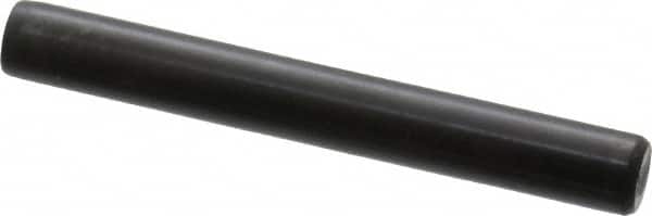 Holo-Krome - 5/16" Diam x 2-1/2" Pin Length Grade 8 Alloy Steel Standard Dowel Pin - Black Luster Finish, C 47-58 & C 60 (Surface) Hardness, 1 Beveled & 1 Rounded End - Americas Industrial Supply