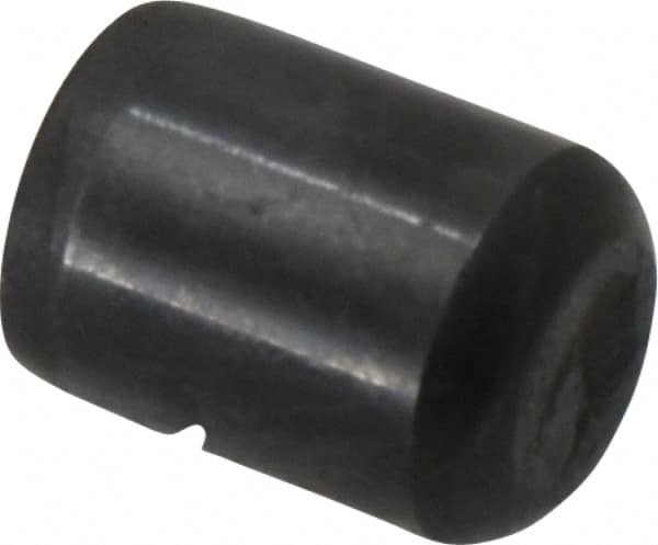 Holo-Krome - 3/8" Diam x 1/2" Pin Length Grade 8 Alloy Steel Standard Dowel Pin - Black Luster Finish, C 47-58 & C 60 (Surface) Hardness, 1 Beveled & 1 Rounded End - Americas Industrial Supply