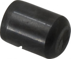 Holo-Krome - 3/8" Diam x 1/2" Pin Length Grade 8 Alloy Steel Standard Dowel Pin - Black Luster Finish, C 47-58 & C 60 (Surface) Hardness, 1 Beveled & 1 Rounded End - Americas Industrial Supply