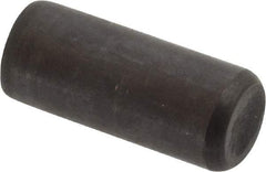 Holo-Krome - 3/8" Diam x 7/8" Pin Length Grade 8 Alloy Steel Standard Dowel Pin - Black Luster Finish, C 47-58 & C 60 (Surface) Hardness, 1 Beveled & 1 Rounded End - Americas Industrial Supply