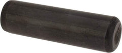 Holo-Krome - 7/16" Diam x 1-1/2" Pin Length Grade 8 Alloy Steel Standard Dowel Pin - Black Luster Finish, C 47-58 & C 60 (Surface) Hardness, 1 Beveled & 1 Rounded End - Americas Industrial Supply