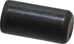 Holo-Krome - 1/2" Diam x 1" Pin Length Grade 8 Alloy Steel Standard Dowel Pin - Black Luster Finish, C 47-58 & C 60 (Surface) Hardness, 1 Beveled & 1 Rounded End - Americas Industrial Supply