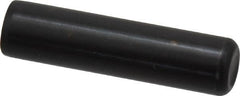 Holo-Krome - 1/2" Diam x 2" Pin Length Grade 8 Alloy Steel Standard Dowel Pin - Black Luster Finish, C 47-58 & C 60 (Surface) Hardness, 1 Beveled & 1 Rounded End - Americas Industrial Supply