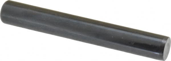 Holo-Krome - 1/2" Diam x 3-1/2" Pin Length Grade 8 Alloy Steel Standard Dowel Pin - Black Luster Finish, C 47-58 & C 60 (Surface) Hardness, 1 Beveled & 1 Rounded End - Americas Industrial Supply