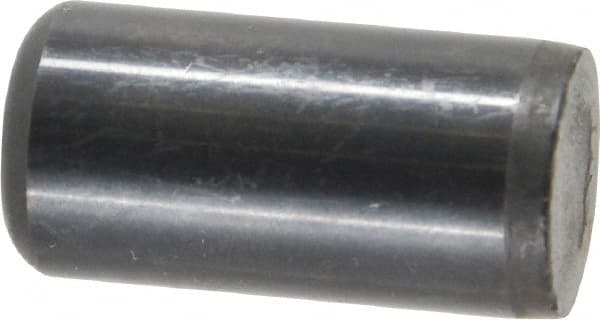 Holo-Krome - 5/8" Diam x 1-1/4" Pin Length Grade 8 Alloy Steel Standard Dowel Pin - Black Luster Finish, C 47-58 & C 60 (Surface) Hardness, 1 Beveled & 1 Rounded End - Americas Industrial Supply