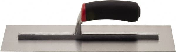 Hyde Tools - Carbon Steel Masonry Trowel - 14" Long x 4" Wide, Wood Handle - Americas Industrial Supply