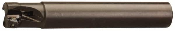 Seco - 1-1/2" Cut Diam, 0.43" Max Depth of Cut, 1-1/4" Shank Diam, Indexable Plunge End Mill - Weldon Shank, SCET 1206 Insert Style, R217.79-12A Toolholder Style, Through Coolant - Americas Industrial Supply