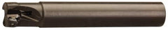 Seco - 1-1/2" Cut Diam, 0.43" Max Depth of Cut, 1-1/4" Shank Diam, Indexable Plunge End Mill - Weldon Shank, SCET 1206 Insert Style, R217.79-12A Toolholder Style, Through Coolant - Americas Industrial Supply