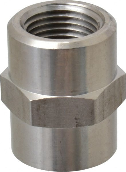 Made in USA - 1" 316 Stainless Steel Pipe Hex Coupling - Americas Industrial Supply