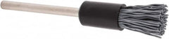 Weiler - 500 Grit, 5/16" Brush Diam, Crimped, End Brush - Super Fine Grade, 1/8" Diam Shank, 25,000 Max RPM - Americas Industrial Supply