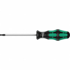 Wera - T15 Torx Driver - 3-1/8" Blade Length, 7-1/64" OAL, Ergonomic Handle, Chrome Plated Steel - Americas Industrial Supply