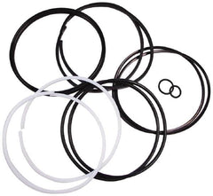 Parker - Buna Nitrile Accumulator Seal Kit - Includes V O-Ring Piston Seal, V O-Ring Backups, PTFE Glide Rings, O-Ring, O-Ring Backup, Gas Valve O-Ring, Use with 2 Inch Bore Piston Accumulator - Americas Industrial Supply