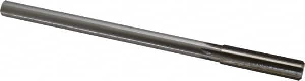 Made in USA - 0.508" High Speed Steel 6 Flute Chucking Reamer - Straight Flute, 0.4355" Straight Shank, 2" Flute Length, 8" OAL - Americas Industrial Supply