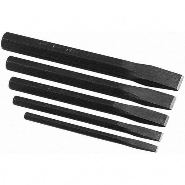 SK - Chisel Sets - 5PC 1/4-3/4" FLAT CHISEL SET - Americas Industrial Supply