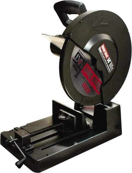 M.K. MORSE - 14" Blade Diam, 1" Arbor Hole, Miter Chop & Cutoff Saw - 1,300 RPM, 120 Volts - Americas Industrial Supply