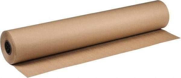 Made in USA - 900' Long x 48" Wide Roll of Recycled Kraft Paper - 8-1/2" OD, 40 Lb Paper Weight, 53 Lb per Roll - Americas Industrial Supply