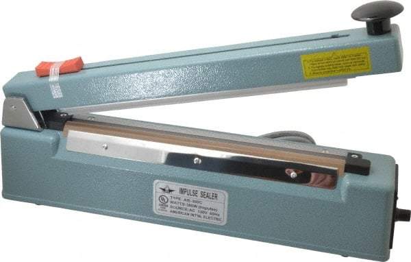 Value Collection - 12" Max Seal, 6 mil Thick, Table Top Thermal Impulse Sealer with Cutter - 380 Watts - Americas Industrial Supply