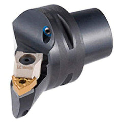 Iscar - Left Hand Cut, Size C4, WN.. Insert Compatiblity, External Modular Turning & Profiling Cutting Unit Head - 27mm Ctr to Cutting Edge, 50mm Head Length, Through Coolant, Series Multi-Wedge - Americas Industrial Supply