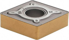 Iscar - CNMG643 MR Grade IC807 Carbide Turning Insert - TiAlN Finish, 80° Diamond, 3/4" Inscr Circle, 1/4" Thick, 3/64" Corner Radius - Americas Industrial Supply