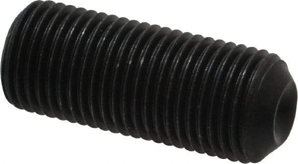 Value Collection - 1/2-20 UNF, 1-1/4" OAL, Cup Point Set Screw - Grade ASTM F912 Alloy Steel, 1/4" Key - Americas Industrial Supply