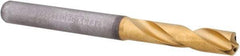 Kennametal - 5.6mm 140° Spiral Flute Solid Carbide Screw Machine Drill Bit - Multilayer TiAlN Finish, Right Hand Cut, 28mm Flute Length, 66mm OAL, Standard Point, Straight Shank, Through Coolant - Americas Industrial Supply