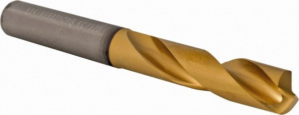 Kennametal - 25/64" 140° Spiral Flute Solid Carbide Screw Machine Drill Bit - Americas Industrial Supply
