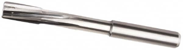 Kennametal - 5mm Carbide-Tipped 4 Flute Chucking Reamer - Helical Flute, 6mm Straight Shank, 12mm Flute Length, 74mm OAL - Americas Industrial Supply