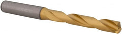 Kennametal - 8.5mm 140° Solid Carbide Jobber Drill - Multilayer TiAlN Finish, Right Hand Cut, Spiral Flute, Straight Shank, 103mm OAL, Standard Point - Americas Industrial Supply