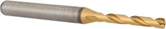 Kennametal - 3.5mm 140° Solid Carbide Jobber Drill - Multilayer TiAlN Finish, Right Hand Cut, Spiral Flute, Straight Shank, 66mm OAL, Standard Point - Americas Industrial Supply