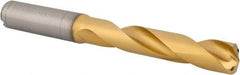 Kennametal - 33/64" 140° Solid Carbide Jobber Drill - Multilayer TiAlN Finish, Right Hand Cut, Spiral Flute, Straight Shank, 124mm OAL, Standard Point - Americas Industrial Supply