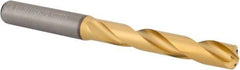 Kennametal - 9mm 140° Solid Carbide Jobber Drill - Multilayer TiAlN Finish, Right Hand Cut, Spiral Flute, Straight Shank, 103mm OAL, Standard Point - Americas Industrial Supply