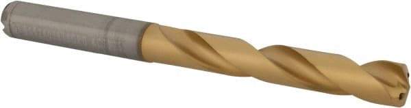 Kennametal - 5/16" 140° Solid Carbide Jobber Drill - Multilayer TiAlN Finish, Right Hand Cut, Spiral Flute, Straight Shank, 91mm OAL, Standard Point - Americas Industrial Supply