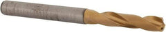 Kennametal - 5.5mm 135° Spiral Flute Solid Carbide Screw Machine Drill Bit - Multilayer TiCN Finish, Right Hand Cut, 28mm Flute Length, 66mm OAL, Standard Point, Straight Shank, Through Coolant - Americas Industrial Supply