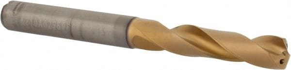 Kennametal - 19/64" 135° Spiral Flute Solid Carbide Screw Machine Drill Bit - Americas Industrial Supply