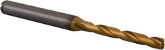 Kennametal - 4mm 140° Solid Carbide Jobber Drill - Multilayer TiAlN Finish, Right Hand Cut, Spiral Flute, Straight Shank, 74mm OAL, Standard Point - Americas Industrial Supply