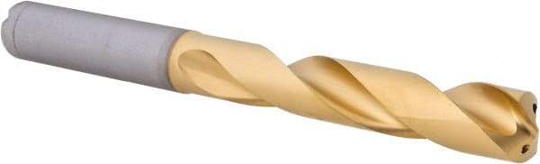 Kennametal - 12mm 140° Solid Carbide Jobber Drill - Multilayer TiAlN Finish, Right Hand Cut, Spiral Flute, Straight Shank, 118mm OAL, Standard Point - Americas Industrial Supply