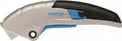 Martor USA - Retractable Utility Knife - Black & Blue Handle - Americas Industrial Supply