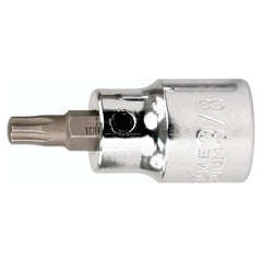 Torx Bit Socket 3/8″ Square Drive with 1/4″ Replaceable Hex Bit T27 × 42 mm Overall Length - Americas Industrial Supply