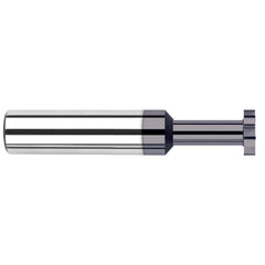 Harvey Tool - 1/8" Cut Diam, 0.5mm Cut Width, 1/8" Shank, Straight-Tooth Woodruff Keyseat Cutter - Americas Industrial Supply