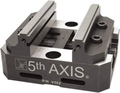 5th Axis - 5" Jaw Width, Manual Self Centering Vise - 6" OAL x 5" OAW x 3" OAH - Americas Industrial Supply