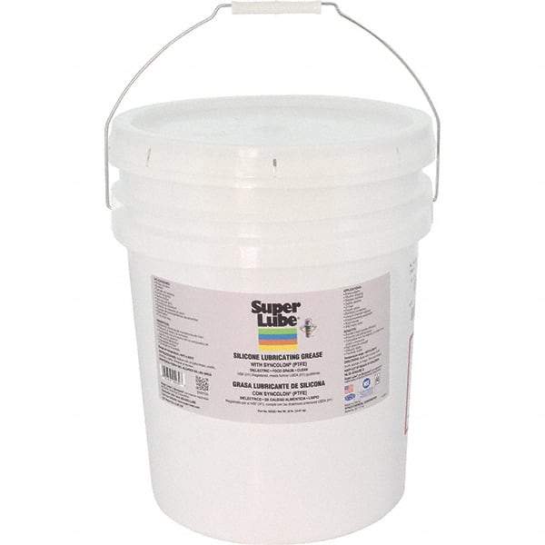 Synco Chemical - 30 Lb Pail Silicone General Purpose Grease - Translucent White/Gray, Food Grade, 500°F Max Temp, NLGIG 2, - Americas Industrial Supply