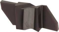 Tool-Flo - 3047FLGP Grade AC3, 0.047" Cutting Width Carbide Grooving Insert - 0.075" Max Depth of Cut, Right Hand, .005 to .010" Corner Radius, AlTiN Finish - Americas Industrial Supply