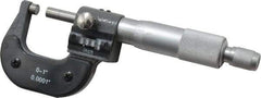 Value Collection - 0 to 1" Range, 0.0001" Graduation, Mechanical Outside Micrometer - Ratchet Stop Thimble, Digital Counter - Americas Industrial Supply