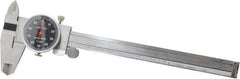 Value Collection - 0" to 6" Range, 0.001" Graduation, 0.1" per Revolution, Dial Caliper - Black Face - Americas Industrial Supply