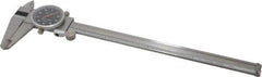 Value Collection - 0" to 8" Range, 0.001" Graduation, 0.1" per Revolution, Dial Caliper - Black Face - Americas Industrial Supply