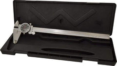 Value Collection - 0" to 12" Range, 0.001" Graduation, 0.1" per Revolution, Dial Caliper - Black Face - Americas Industrial Supply